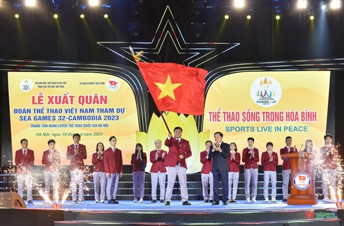 Lễ xuất quân SEA Games 32 của đoàn thể thao Việt Nam

